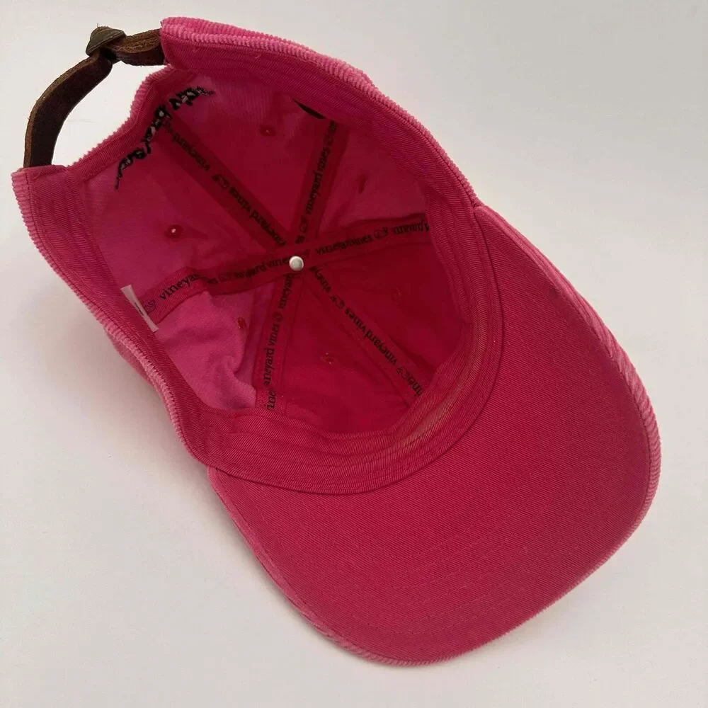 Vineyard Vines Pink Whale Logo Baseball Cap Unisex Size One Size